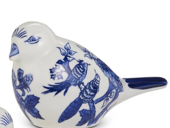 7.25" Blue And White Bird