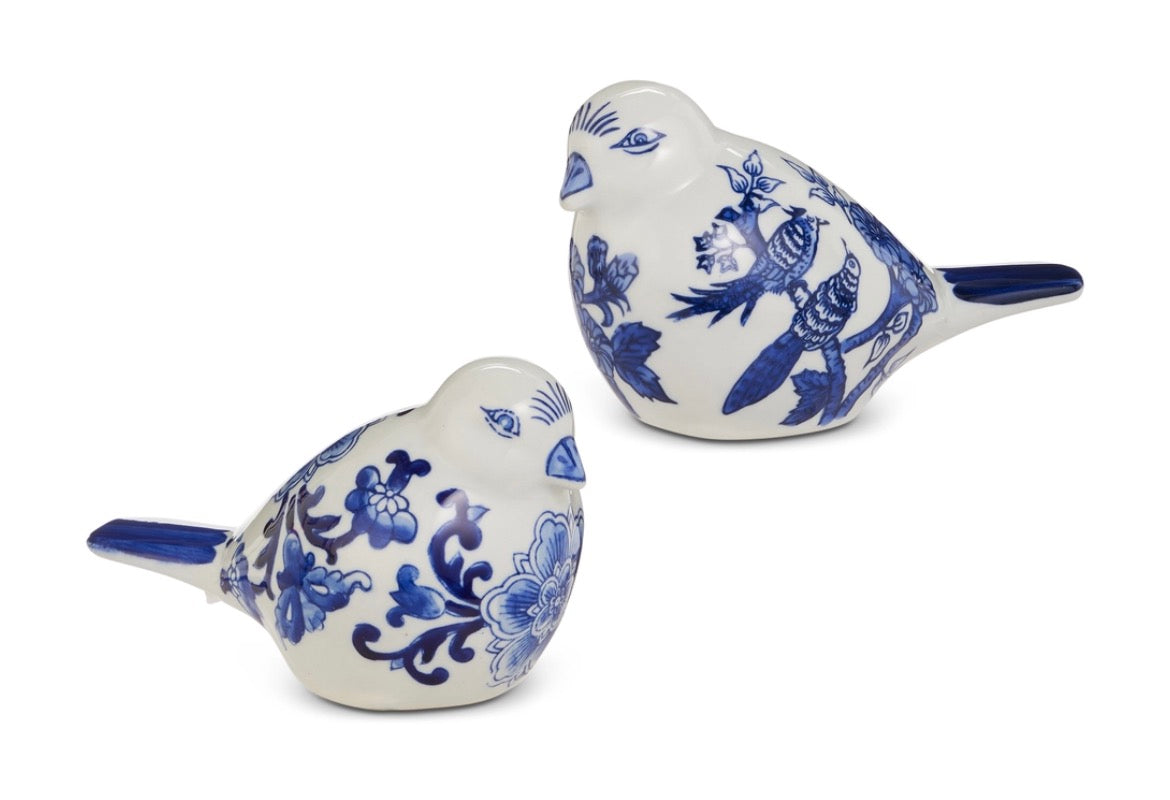 7.25" Blue And White Bird