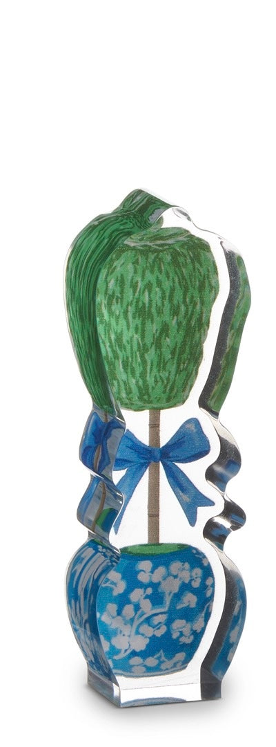 Boxwood Ginger Jar Topiary Acrylic Cut Outs