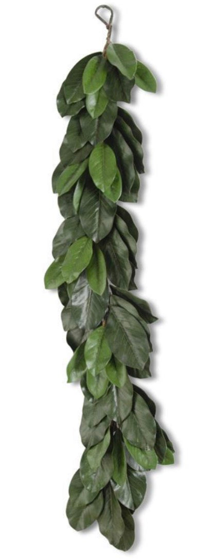 60 Inch Green Magnolia Leaf Garland