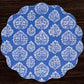 VIDA Chinoiserie Reversible Round Placemats Set of 4 (Blue & White)