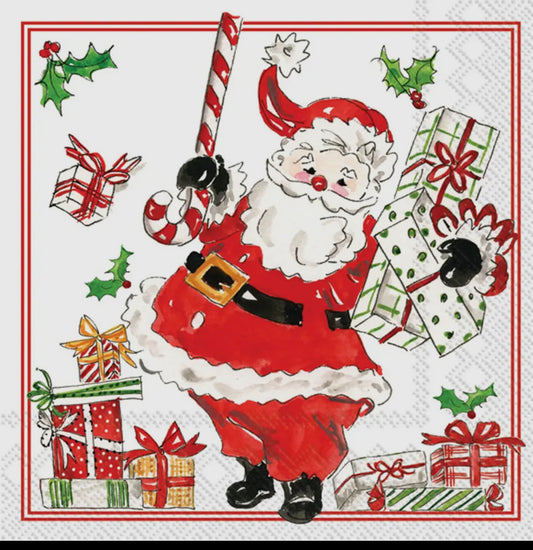 Cocktail Napkins 20
Ct Holly Jolly Santas
Chistmas