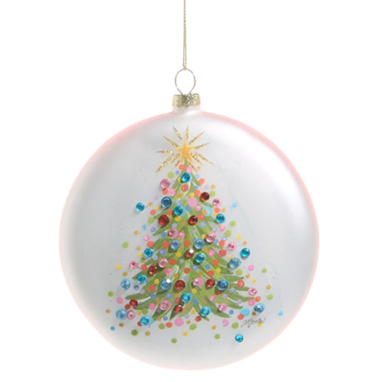 5" Confetti Tree Disc Ornament