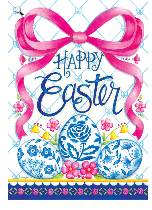 Chinoiserie Easter Eggs House Flag