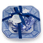 Blue Willow Sandalwood Scented French Milled Soap with Porcelain Tray