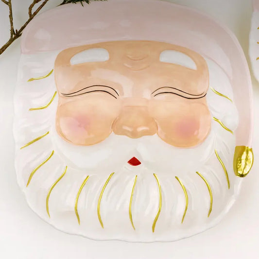 Pink Santa Platter
