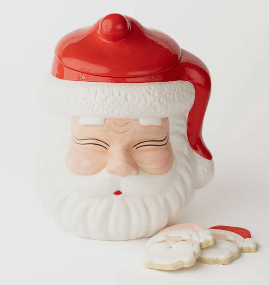Red Santa Cookie Jar