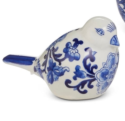 7.25" Blue And White Bird