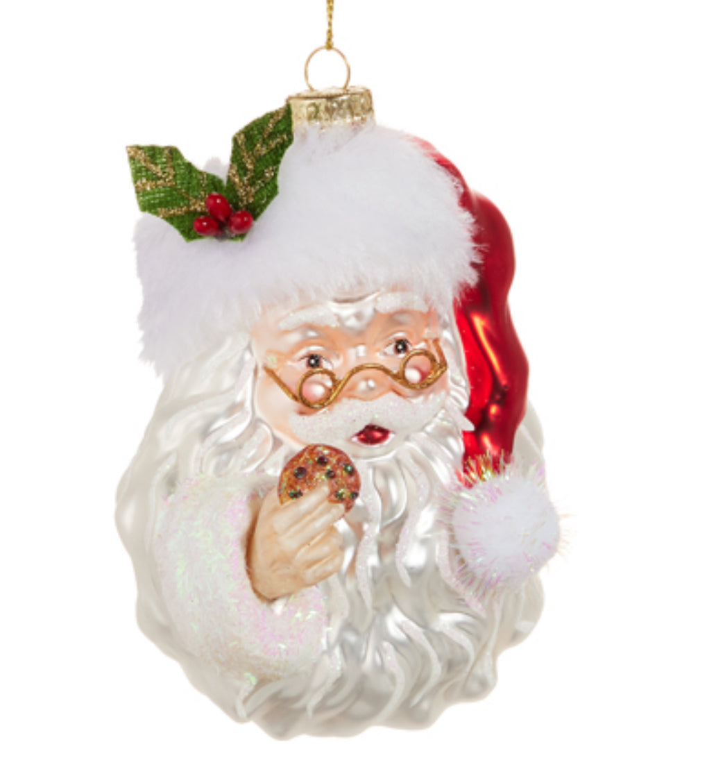 5" Santa with Cookie Ornament