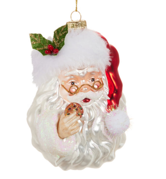 5" Santa with Cookie Ornament