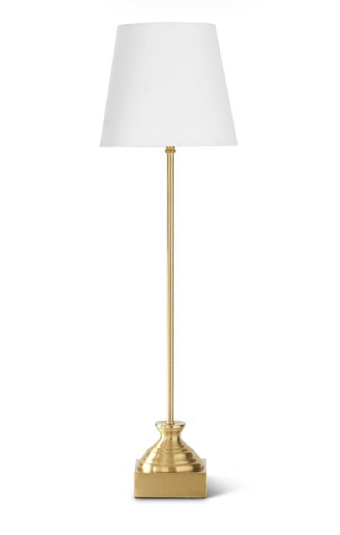28.75 Inch Antique Brass Metal Buffet Lamp