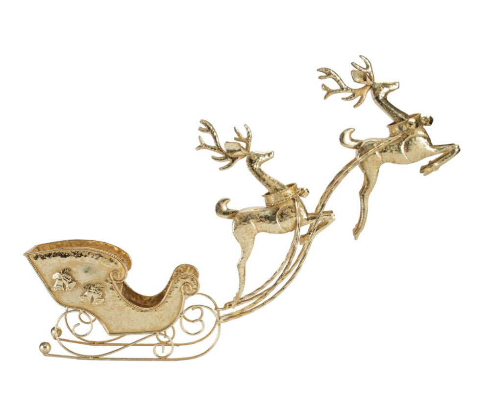 DEER W/SLEIGH