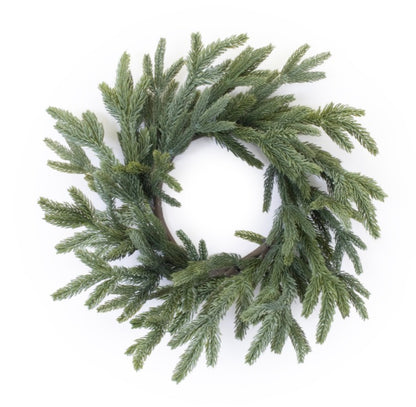 SPRUCE CANDLE RING 17"D