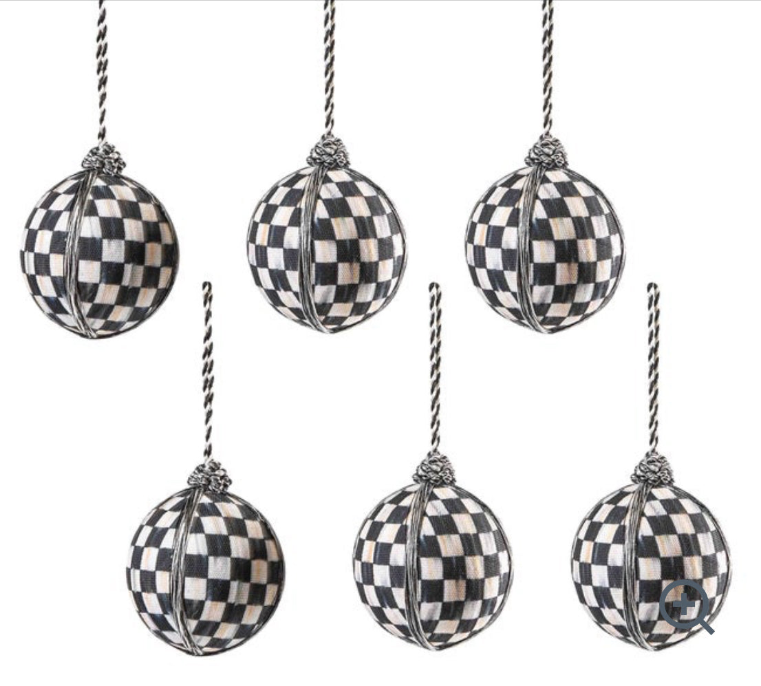 Courtly Check Medium Ball Ornaments