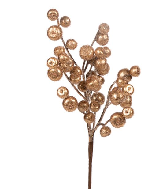 15" Gold Berry Pick