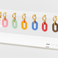 Resin oval link drop earring