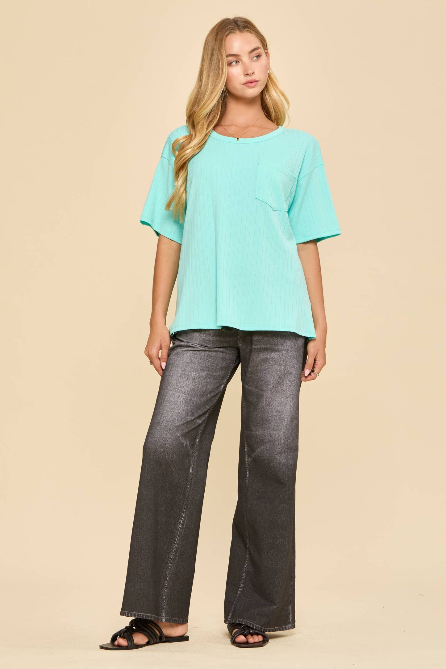 Boyfriend Ribbed Knit Top