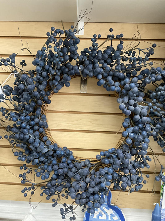 28” blueberry wreath