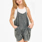 Two Pocket Mineral Wash Overall Romper / Onesieu