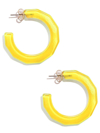 Large Textured Hoop Earring