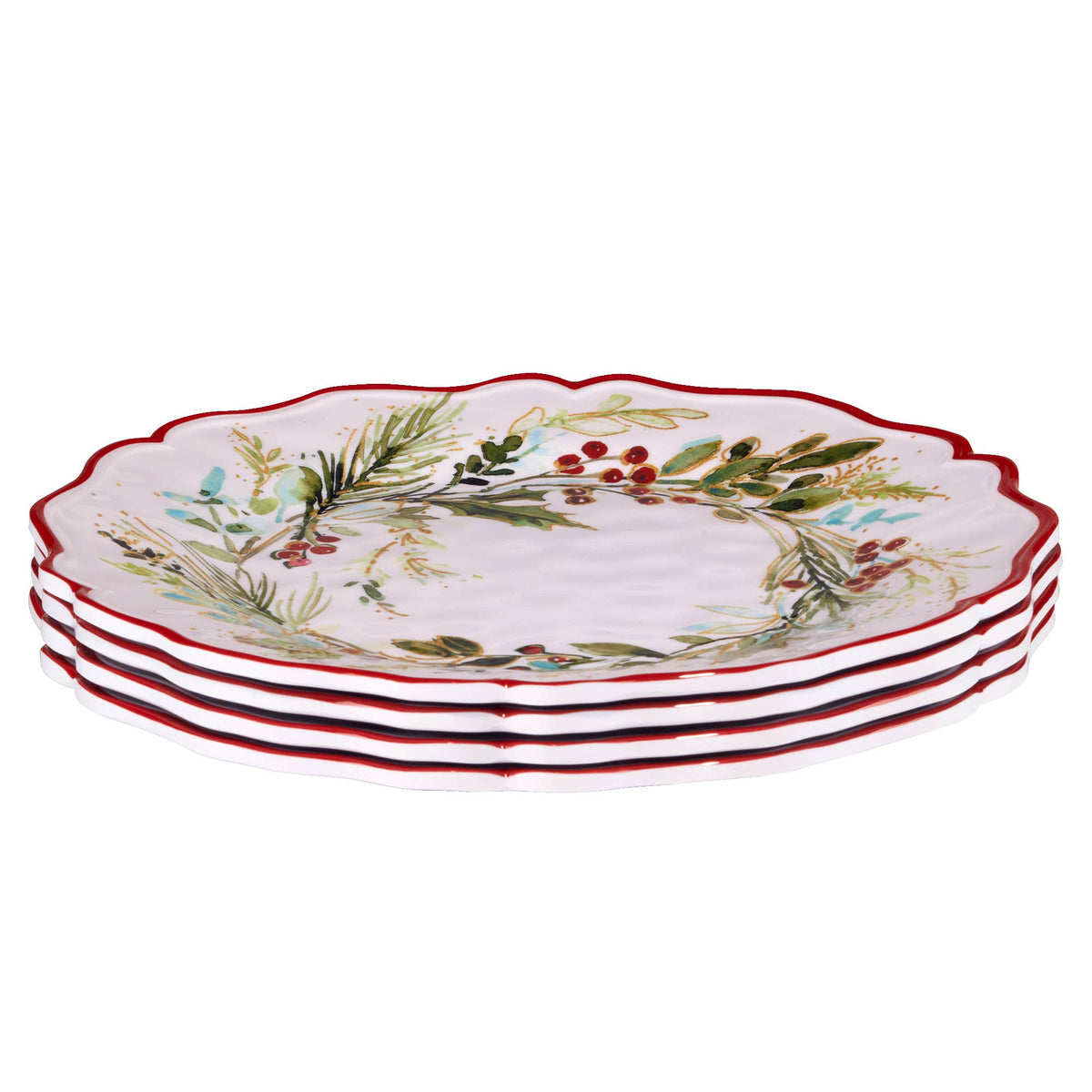 Christmas Gatherings Melamine Dinner Plate 11in