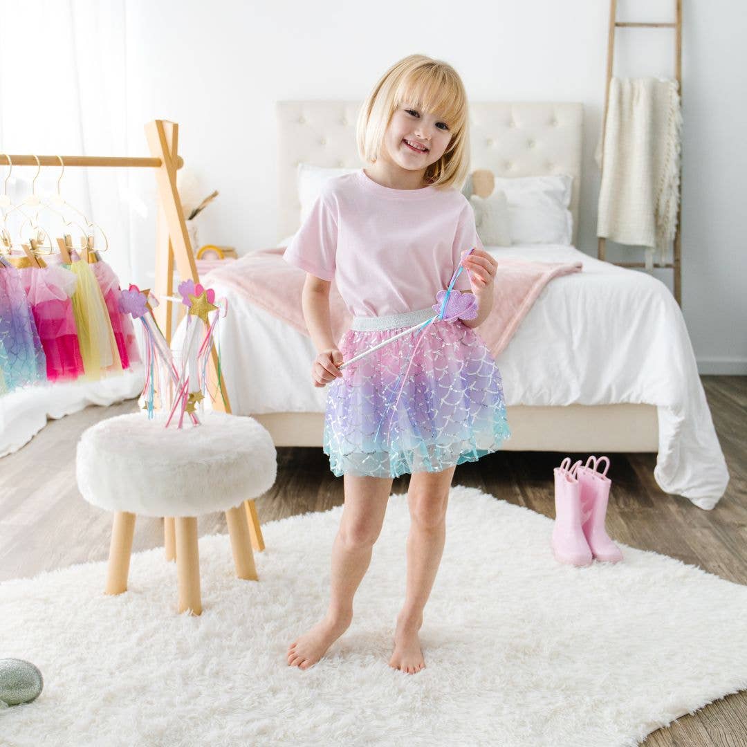 Sparkling Mermaid Tutu - Dress Up Skirt - Kids Summer Tutu