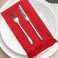 red fringe napkin