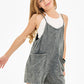 Two Pocket Mineral Wash Overall Romper / Onesieu