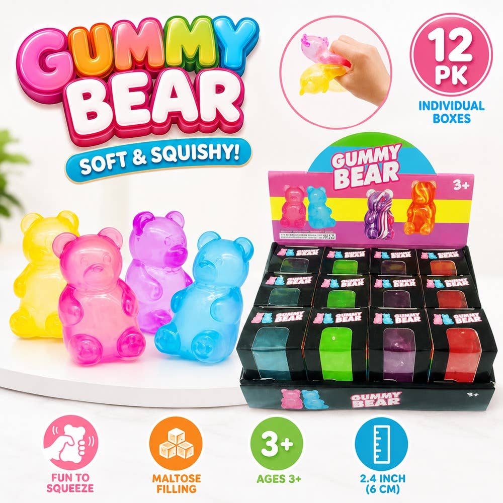 Gummy Bear Squishy Squeeze Toy Sensory Fidget Dumpling