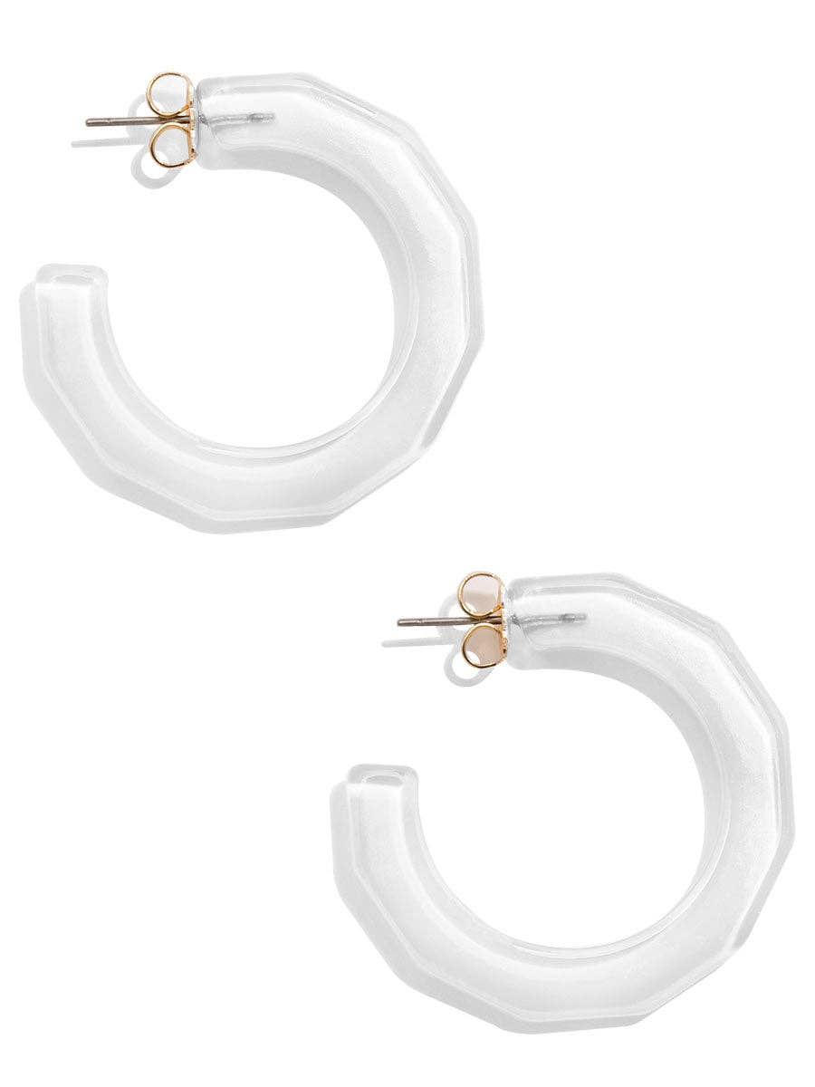 Large Textured Hoop Earring