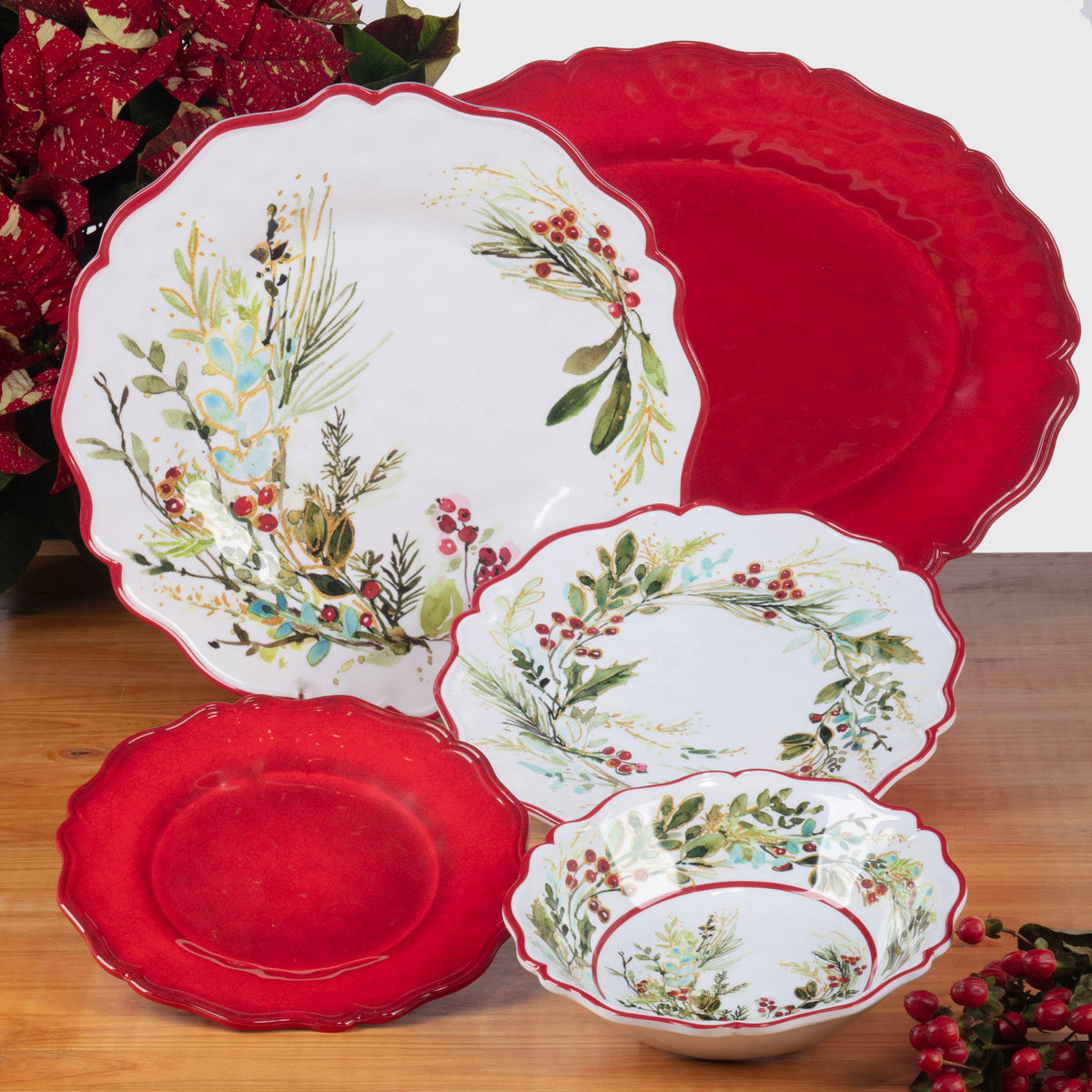 Christmas Gatherings Melamine Dinner Plate 11in