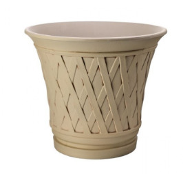 Fiber Risen Basketweave Planter