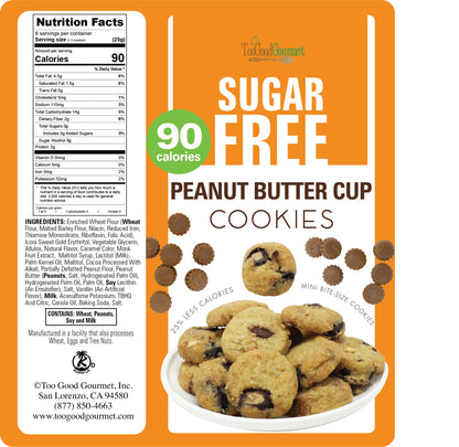 Sugar Free Cookies- Peanut Butter, Choc Chip, Salted Caramel