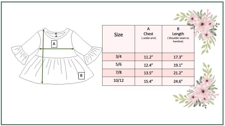 Kids Sage Ruffle Long Sleeve Winter Shirt With Buttons