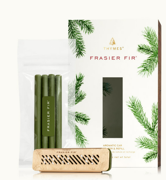 Thymes Frasier Fir Aromatic Car Diffuser & Refill