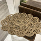 Framed jute braided nesting trays