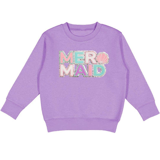 Mermaid Patch Sweatshirt - Kids Summer Sweatshirt