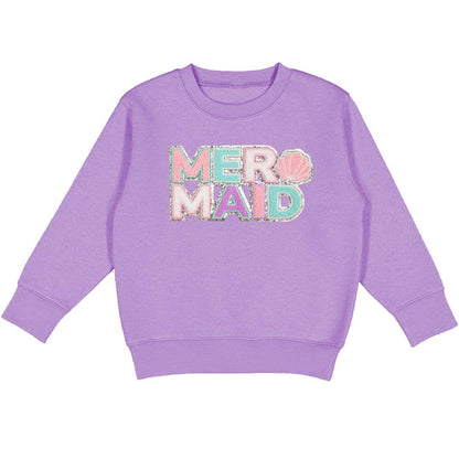 Mermaid Patch Sweatshirt - Kids Summer Sweatshirt