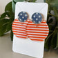 Stars And Stripes Earrings, Earrings, Memorial Day Earrings