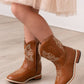 Kids' Unisex Brown Cowboy Boots