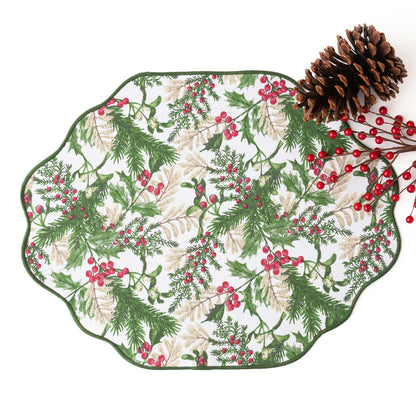 Woodland Berry Reversible Velvet Placemats