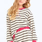 Stripe French Terry Sweatshirt