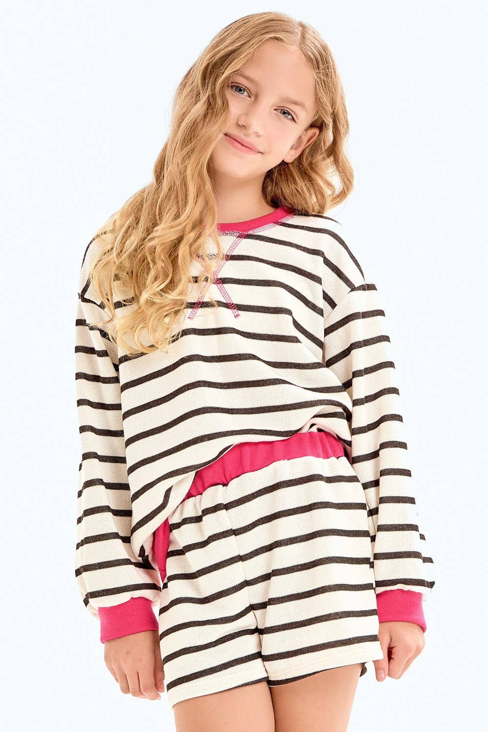 Stripe French Terry Sweatshirt