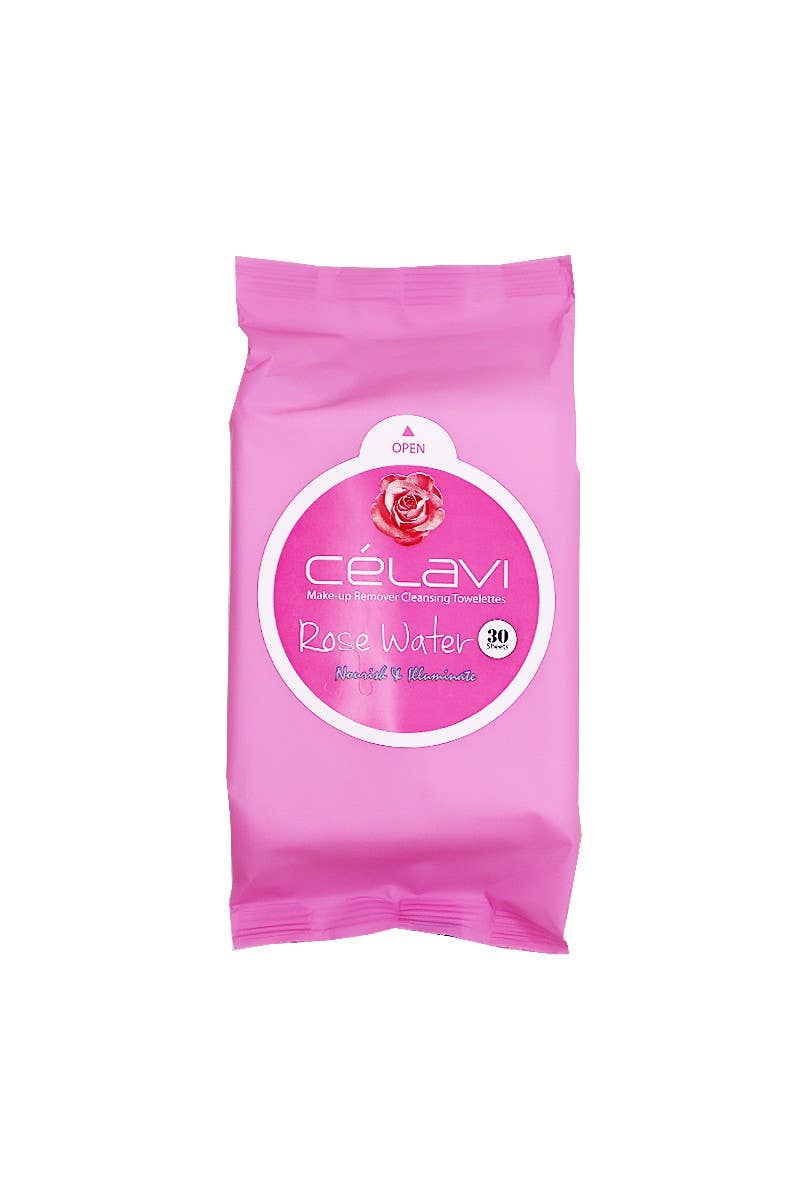 Celavi MT021 Rose Water Makeup Cleansing Towelette -