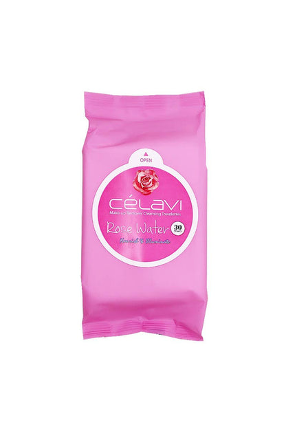 Celavi MT021 Rose Water Makeup Cleansing Towelette -