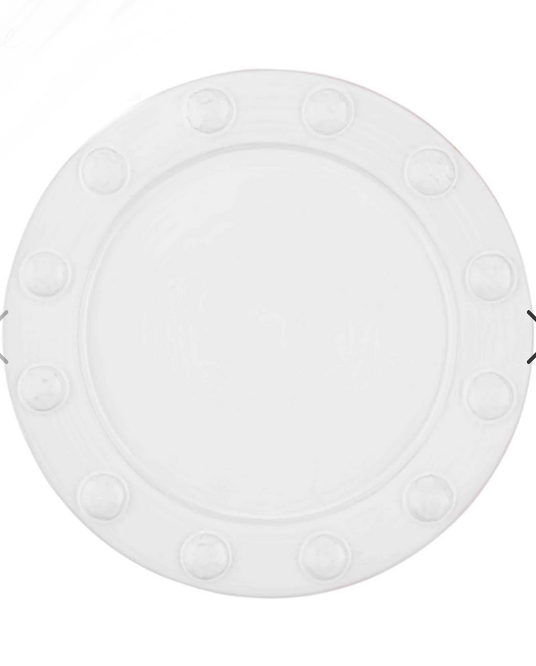 Beaded dinner plate