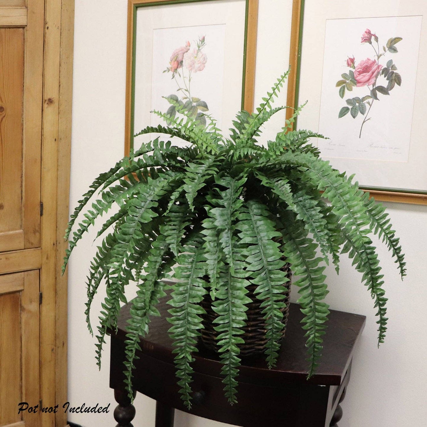 48" Boston Fern Plant - Indoor/Outdoor Faux Fern