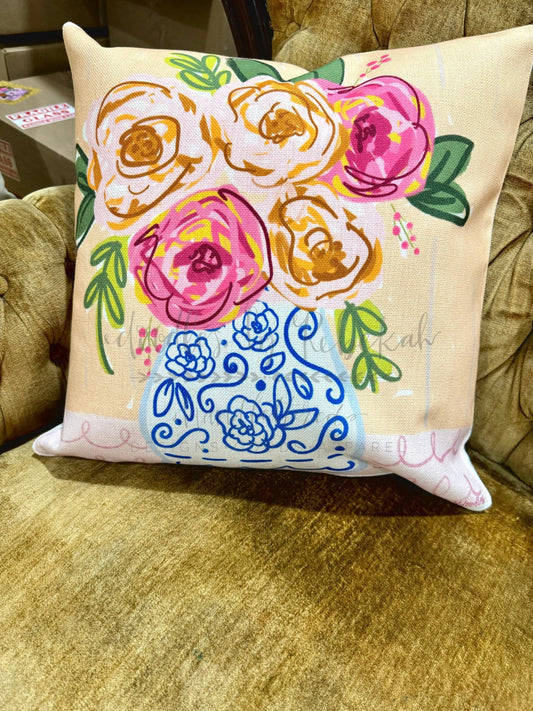 Carrie Mae Floral Pillow