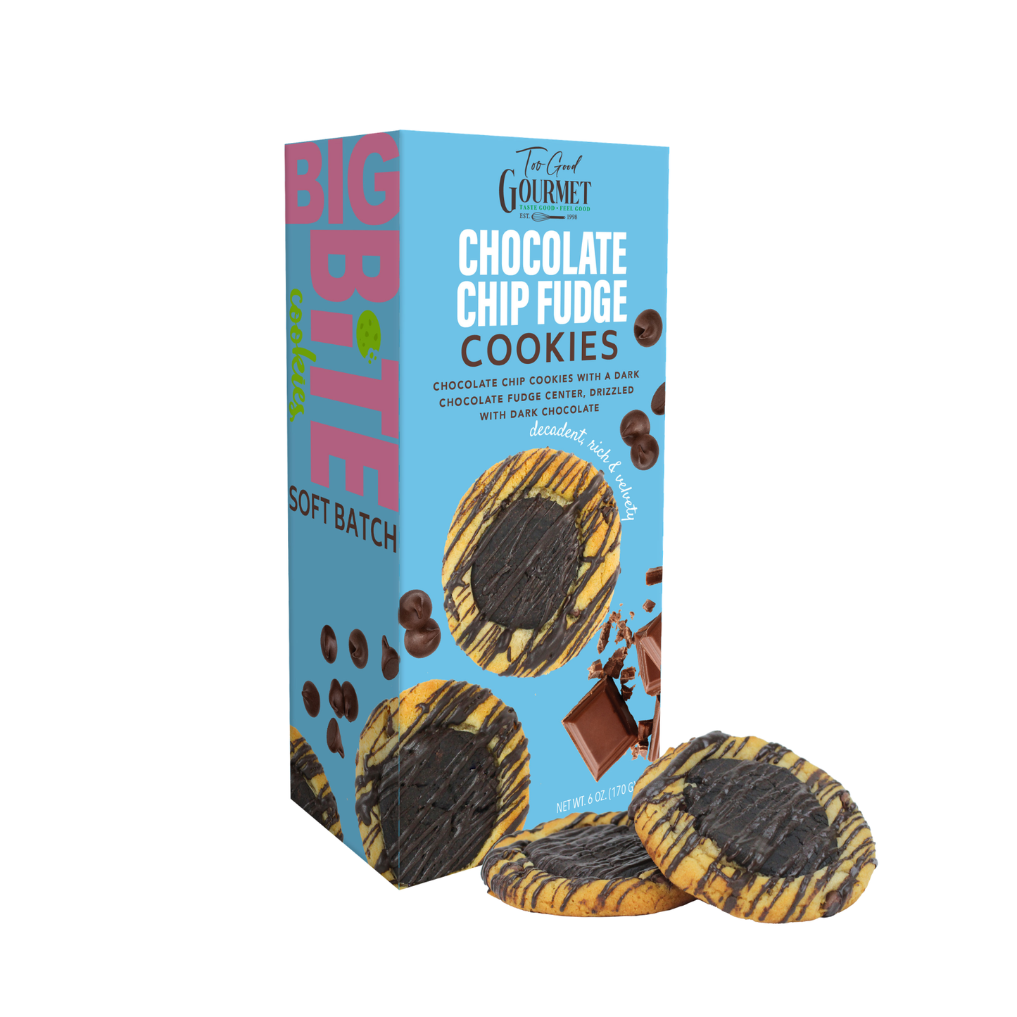 NEW! BIG BITE Large Bakery-Style Gourmet Cookies Gift Box