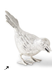 Antiqued Silver Song Birds